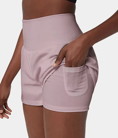 VivreFlex™ High-Waisted Yoga Shorts