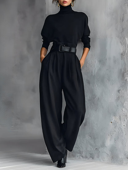 Elvara™ | Conjunto elegante con colletto y pantalones a gamba dritta
