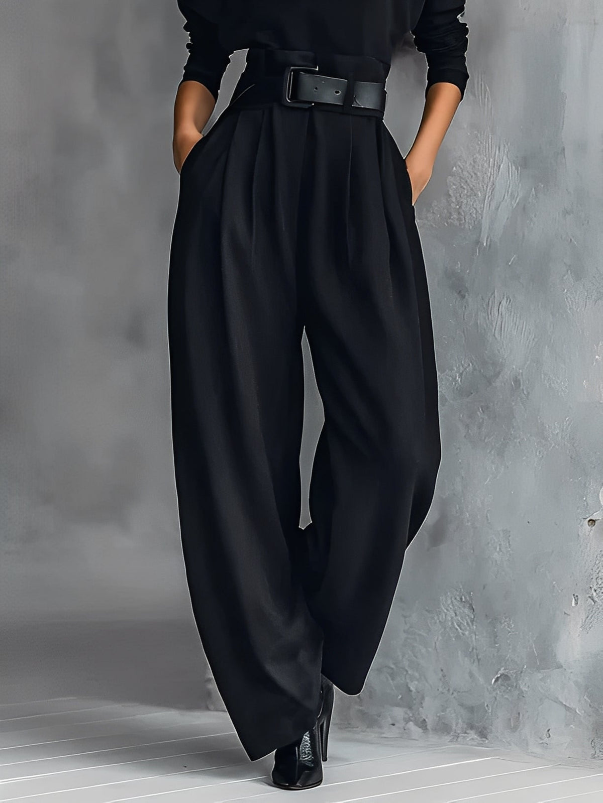 Elvara™ | Conjunto elegante con colletto y pantalones a gamba dritta
