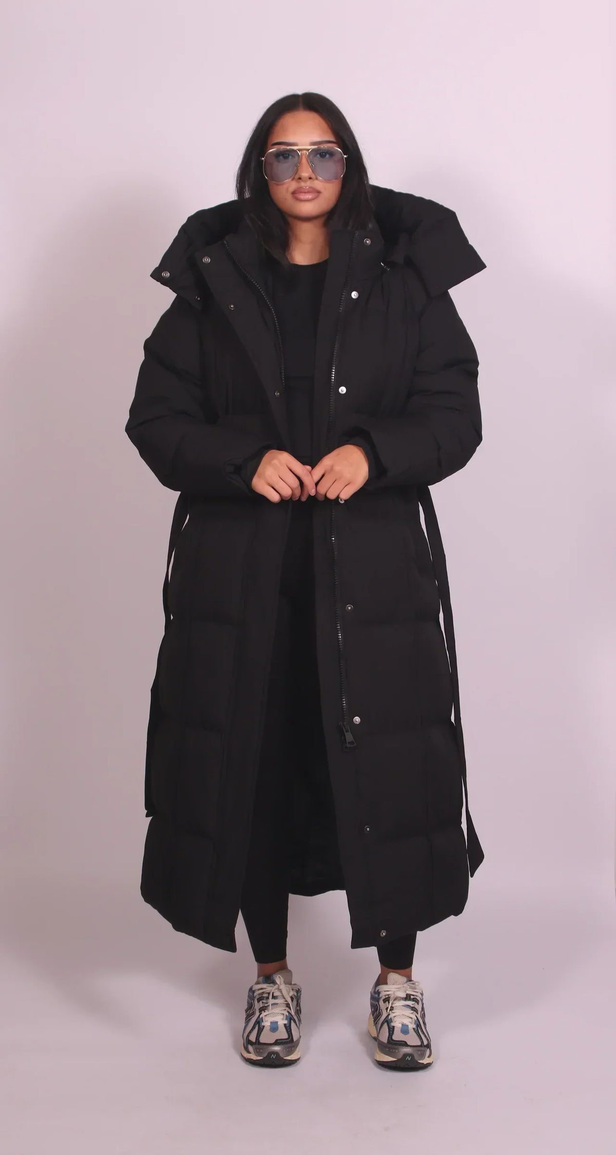 Vellura™ – Cappotto Lungo Invernale Imbottito con Cintura