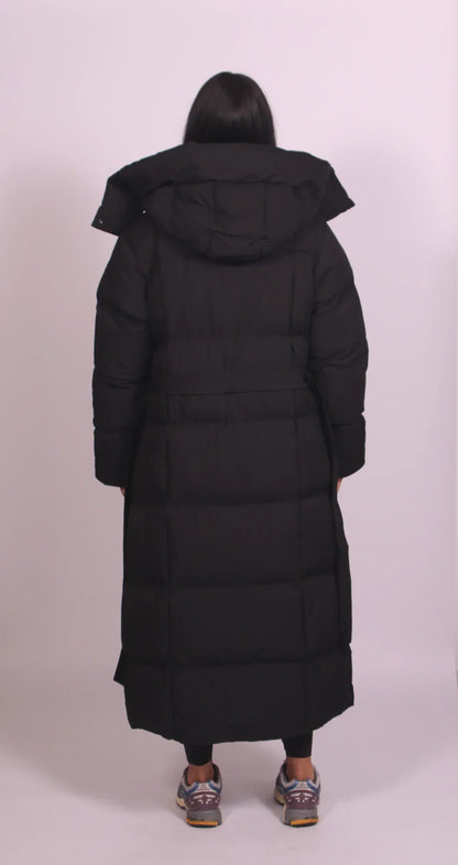 Vellura™ – Cappotto Lungo Invernale Imbottito con Cintura