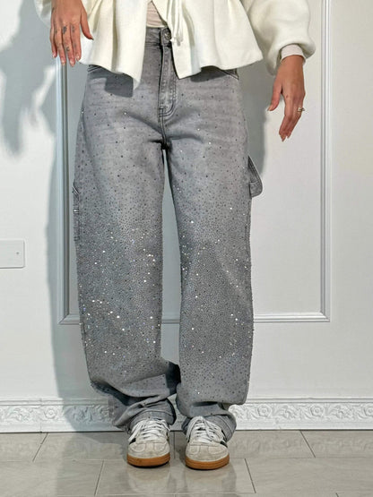 Rivexa™ Vintage Rhinestone Jeans