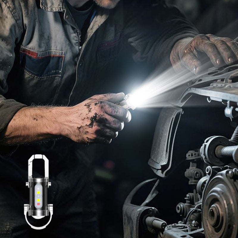 LumiKey™ – Minilinterna Superbrillante 1200 Lúmenes, Compacta y Multifuncional