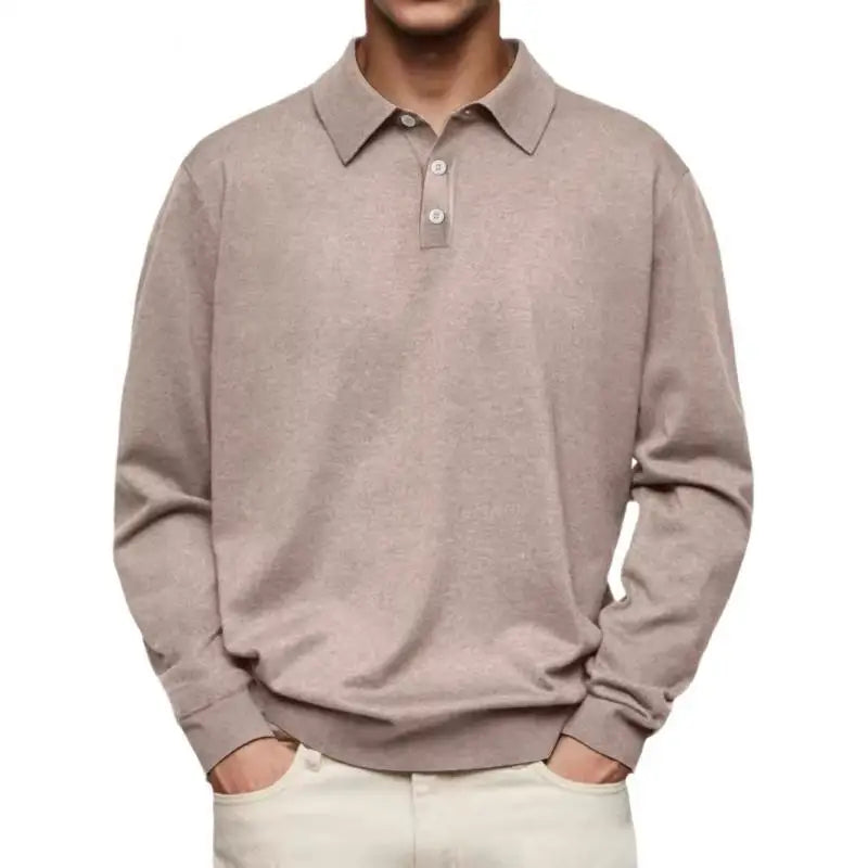 Marcello™ - Casual Polo met Lange Mouwen – Stijl en Comfort in Balans