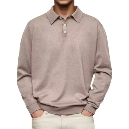 Marcello™ - Casual Polo met Lange Mouwen – Stijl en Comfort in Balans