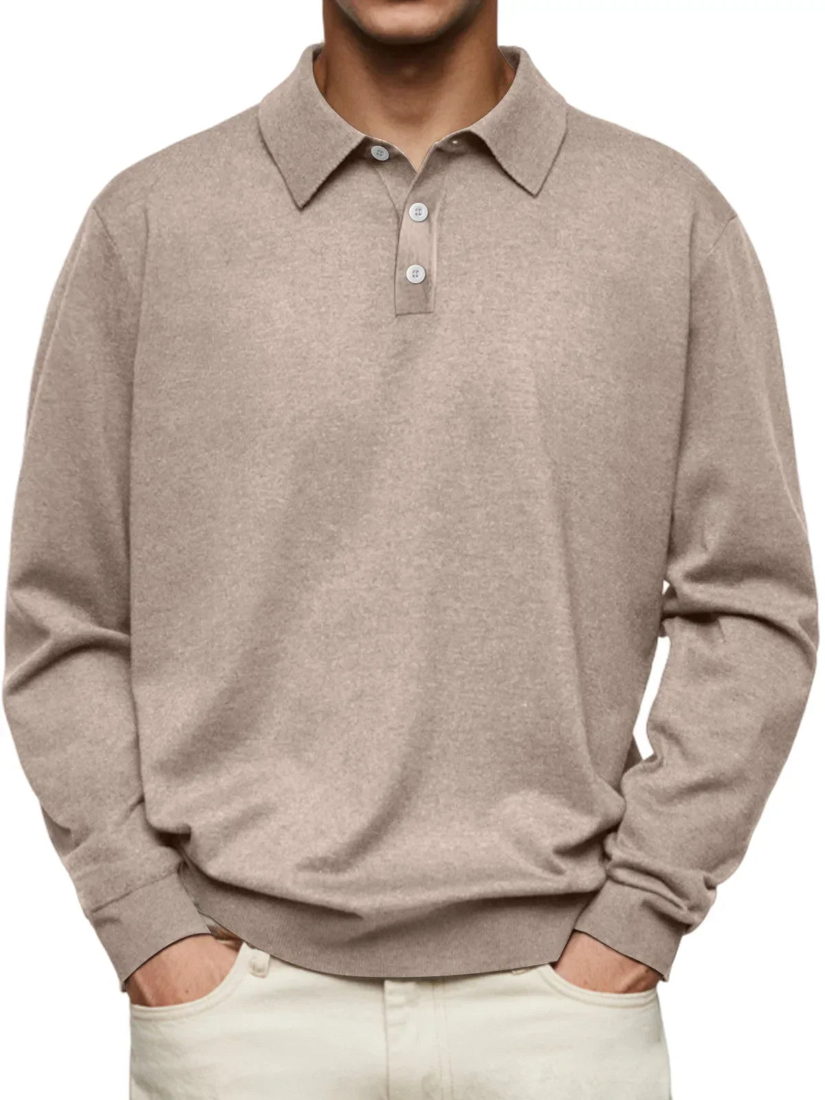 Marcello™ - Casual Polo met Lange Mouwen – Stijl en Comfort in Balans