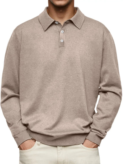 Marcello™ - Casual Polo met Lange Mouwen – Stijl en Comfort in Balans