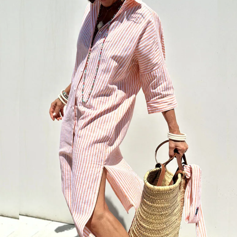 Linaé Studio™ Striped Shirt Dress