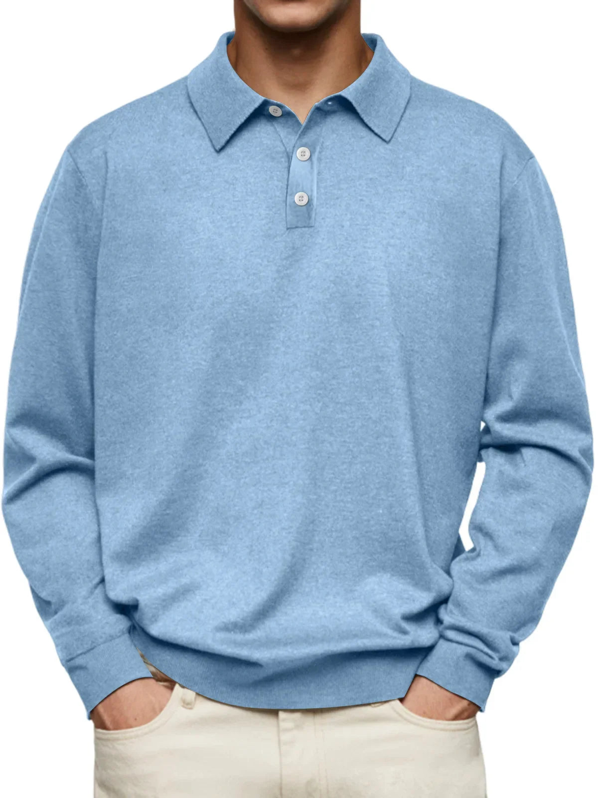 Marcello™ - Casual Polo met Lange Mouwen – Stijl en Comfort in Balans