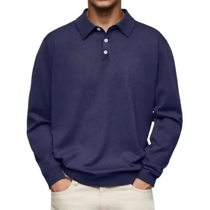 Marcello™ - Casual Polo met Lange Mouwen – Stijl en Comfort in Balans