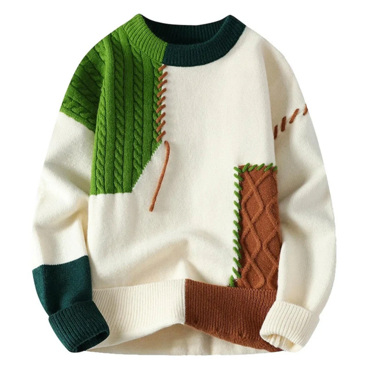 Elara | Patchwork Trui