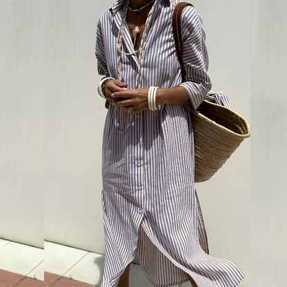Linaé Studio™ Striped Shirt Dress