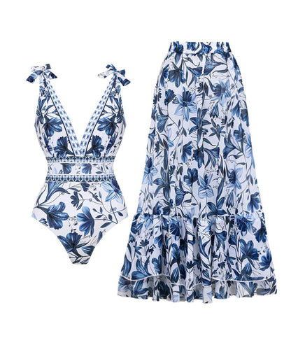 Solayna™ – Traje de baño 2 en 1 con elegante toque de falda