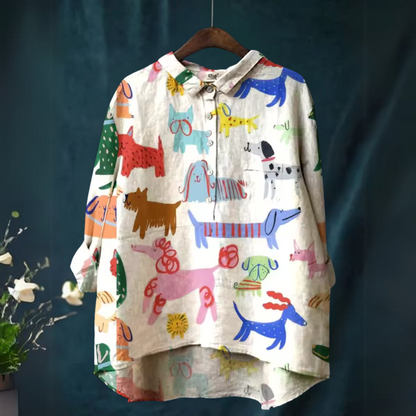 Elva™ overhemd met print