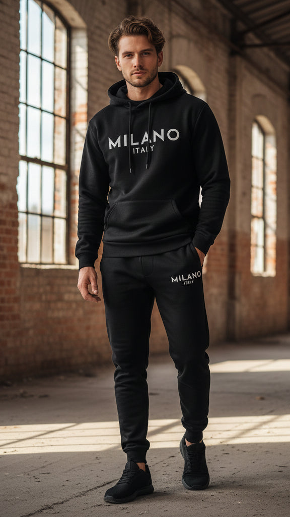 Nordiven™ | Set Hoodie & Pantaloni Uomo con Stampa Moderna