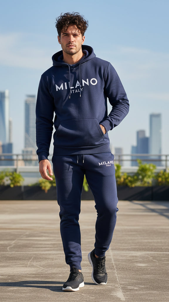 Nordiven™ | Set Hoodie & Pantaloni Uomo con Stampa Moderna