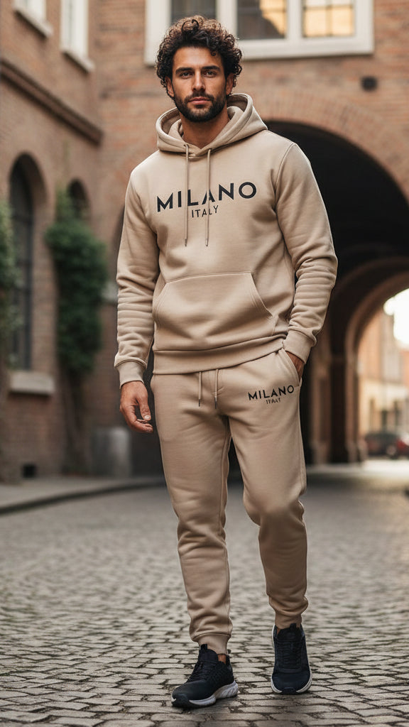 Nordiven™ | Set Hoodie & Pantaloni Uomo con Stampa Moderna