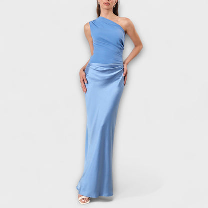 Lunarié™ | One-Shoulder Elegance Maxi Dress