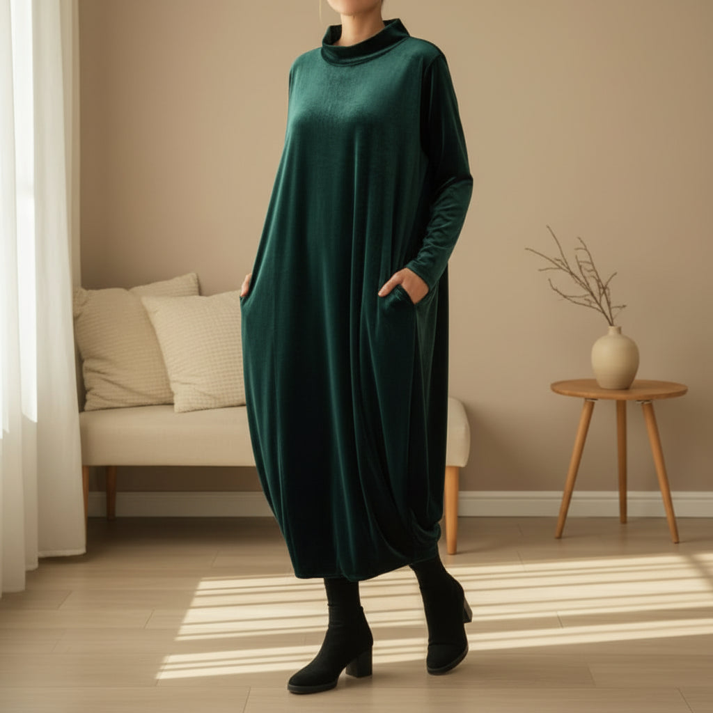 VellutoChic - L'abito in velluto che unisce calore e distinzione