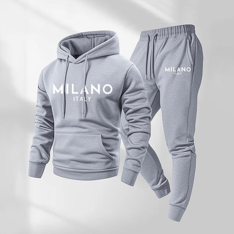 Nordiven™ | Set Hoodie & Pantaloni Uomo con Stampa Moderna