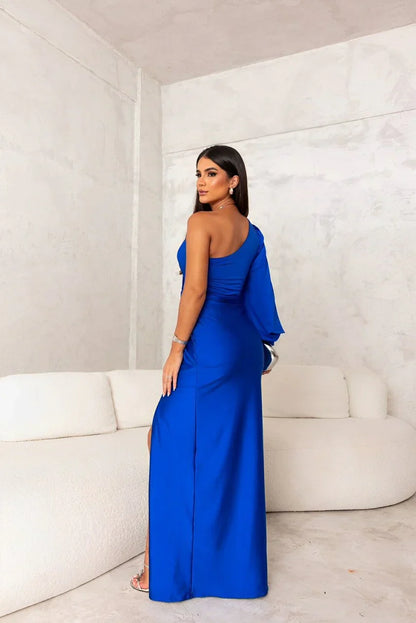Elvéra™ | Elegante vestido largo de un solo hombro