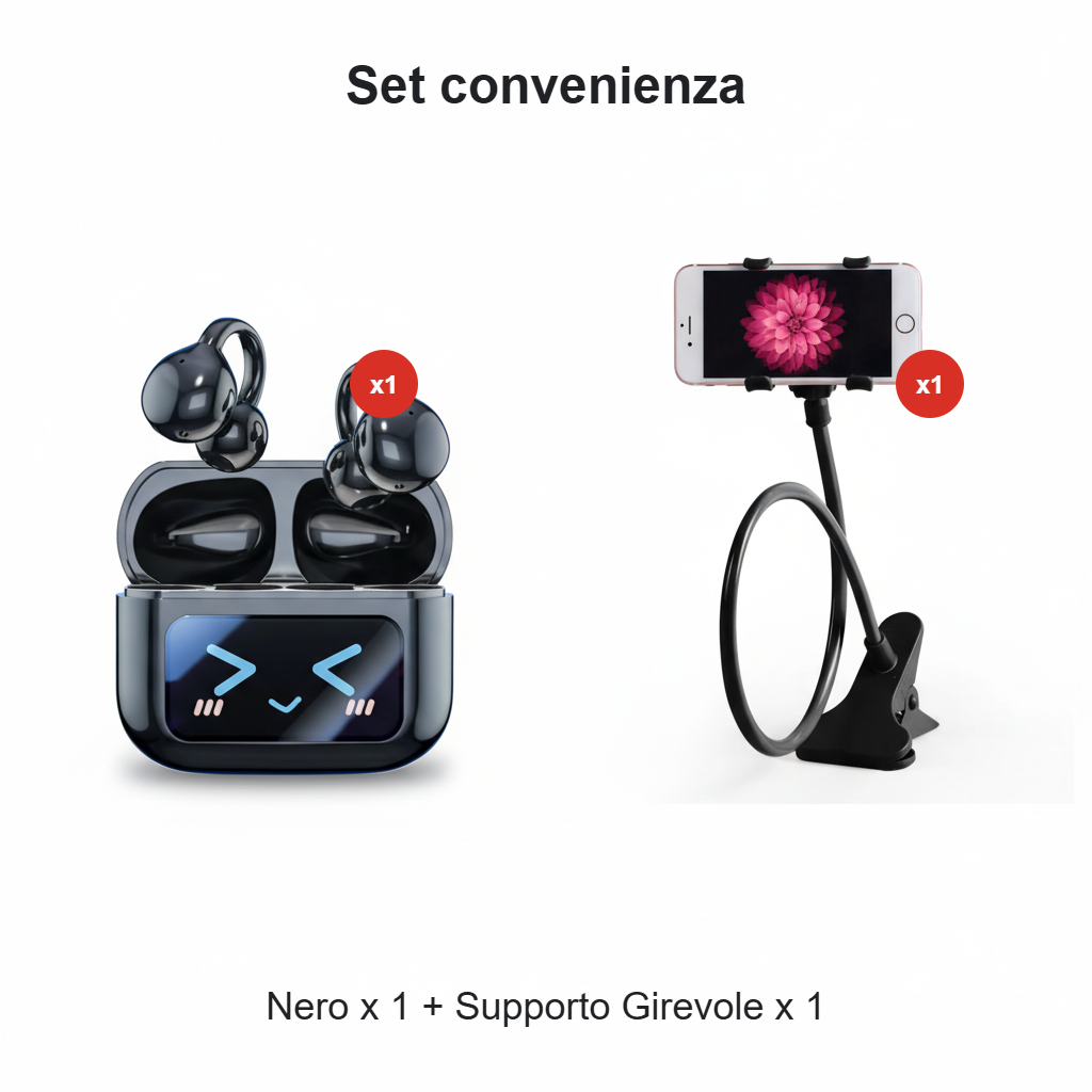 Sonivra™ – Auricolari Wireless con Schermo LCD