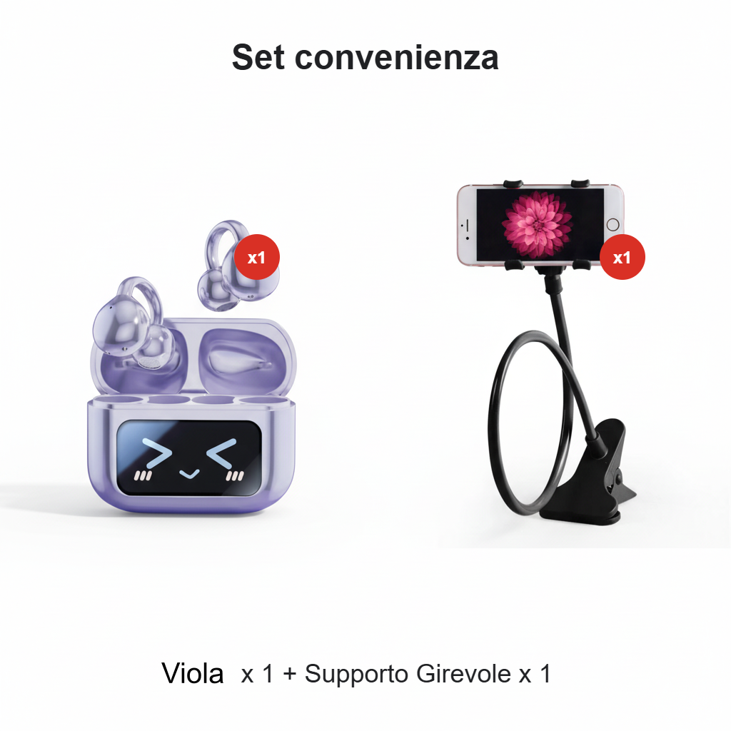 Sonivra™ – Auricolari Wireless con Schermo LCD