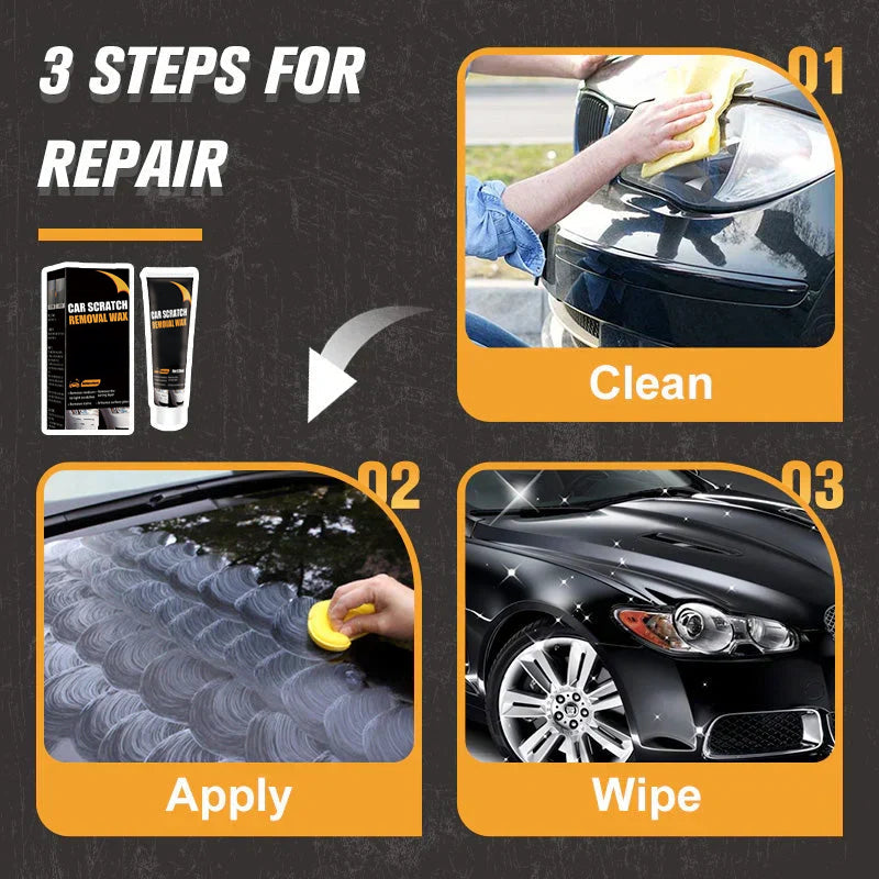 AutoLustre™ - Pasta para reparación de arañazos con kit de pulido | 1+1 GRATIS