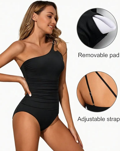 Sereluna™ | Traje de baño elegante de un solo hombro