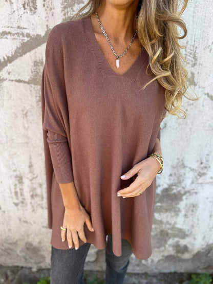 Lunora™ Breeze Knit: el suéter de cuello en V que te hará sentir cómodo