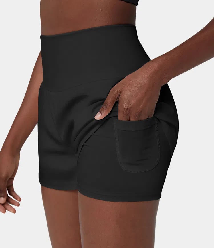 VivreFlex™ High-Waisted Yoga Shorts