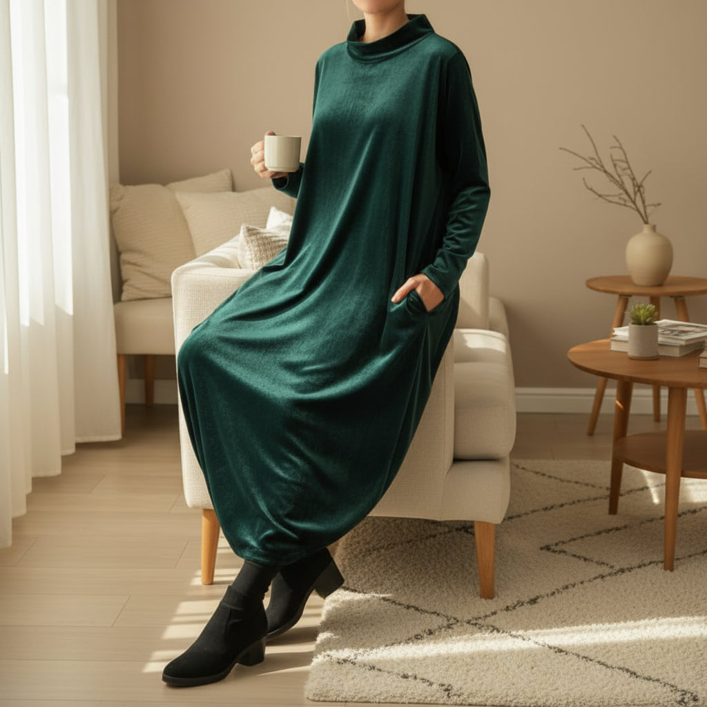 VellutoChic - L'abito in velluto che unisce calore e distinzione
