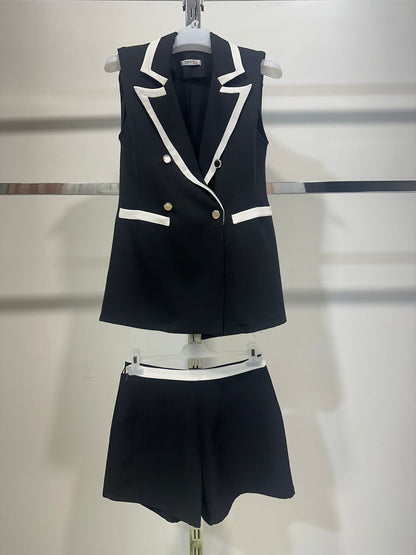 Vestra™ | Summer Chic Set – Gilet & Shorts