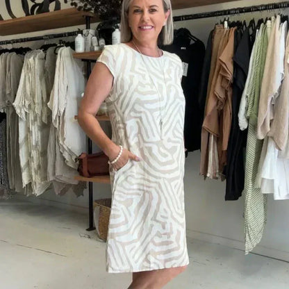 Vestido fluido Solena™ – Stijlvol, Comfortabel y Vakantieproof