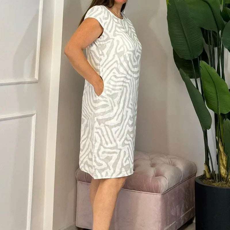 Vestido fluido Solena™ – Stijlvol, Comfortabel y Vakantieproof