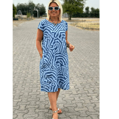 Vestido fluido Solena™ – Stijlvol, Comfortabel y Vakantieproof