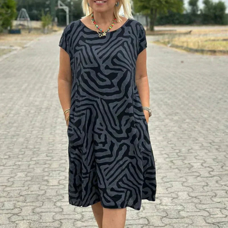 Vestido fluido Solena™ – Stijlvol, Comfortabel y Vakantieproof