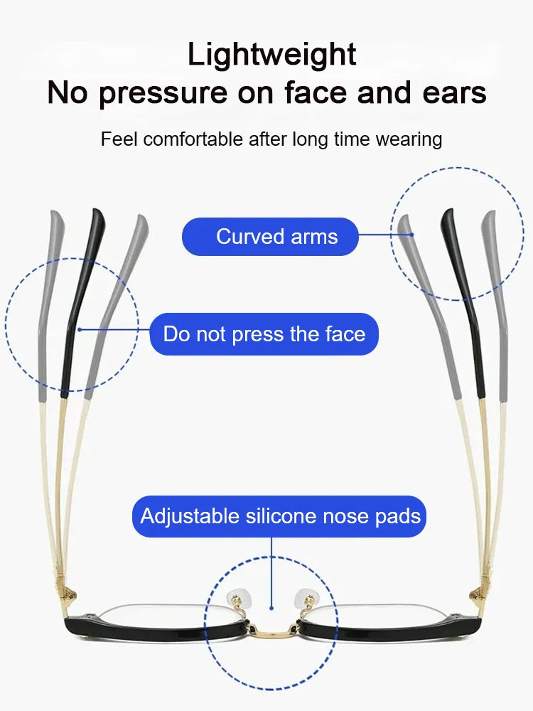 VisioClaro™ Gafas de Lectura Ultraligeras con Filtro de Luz Azul | 1+1 GRATIS