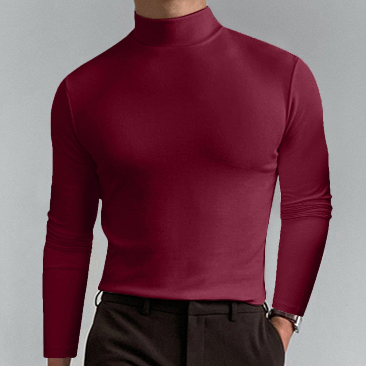 Viresto™ Maglia Uomo Collo Alto Slim Fit
