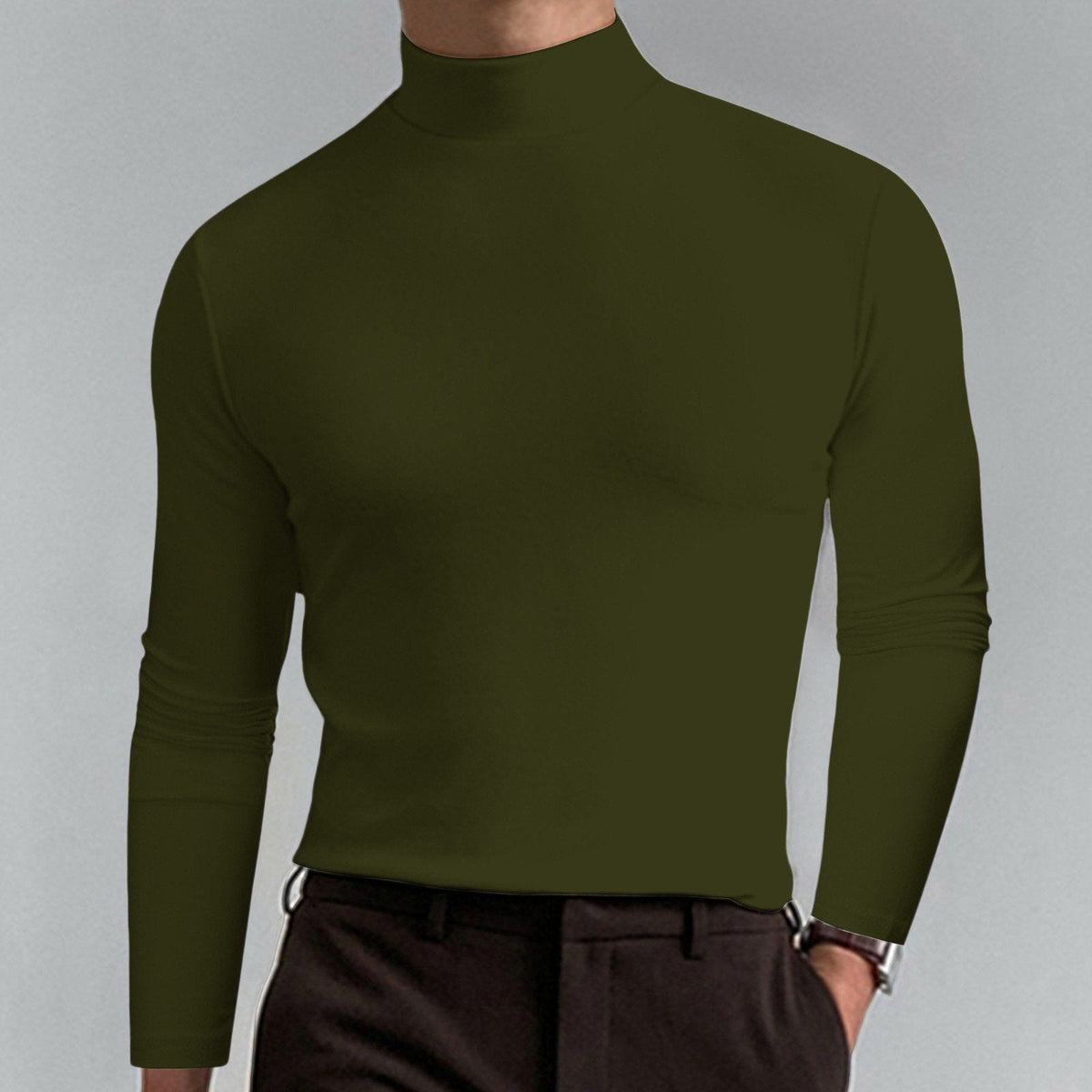 Viresto™ Maglia Uomo Collo Alto Slim Fit