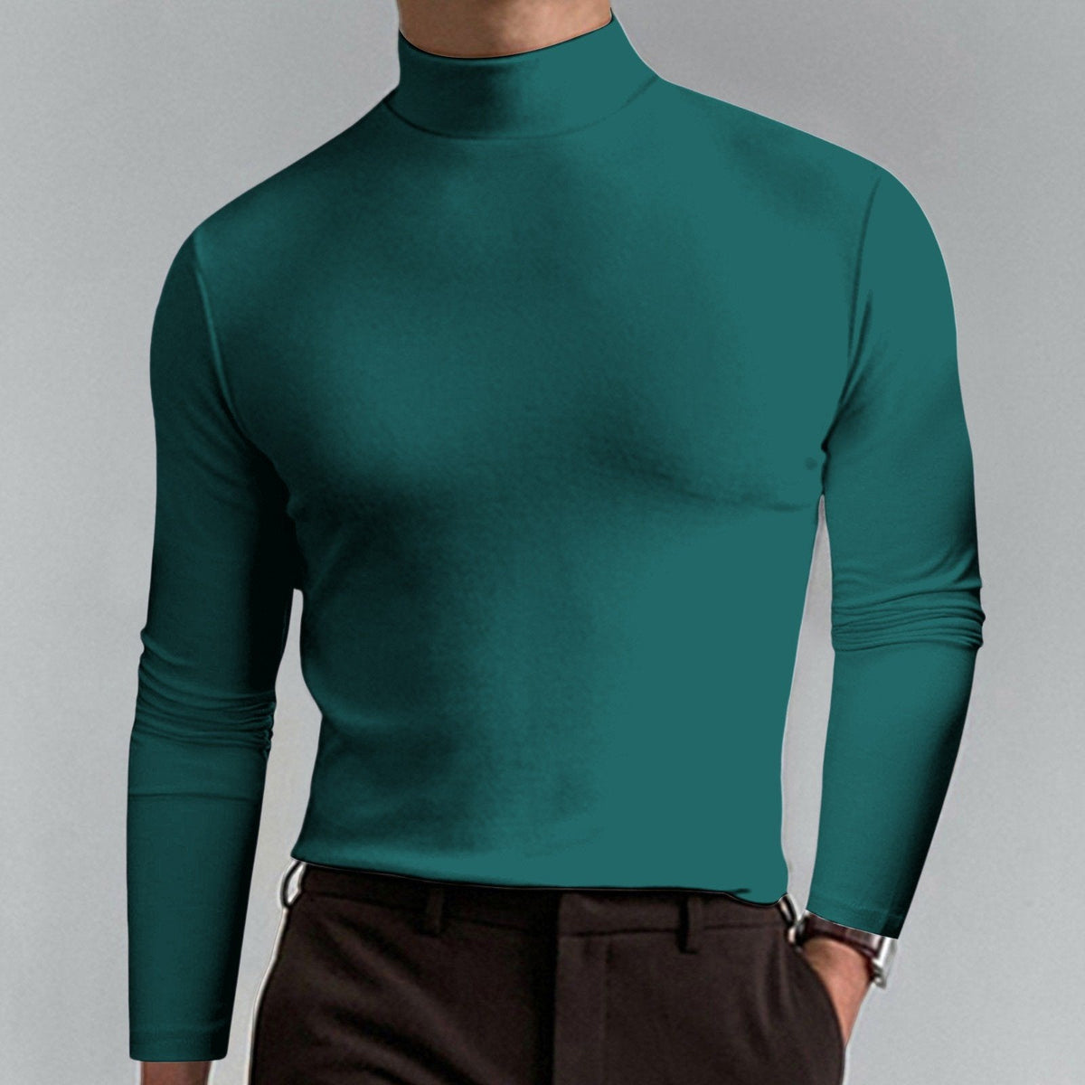 Viresto™ Maglia Uomo Collo Alto Slim Fit
