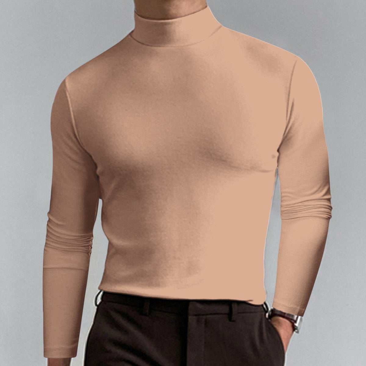Viresto™ Maglia Uomo Collo Alto Slim Fit