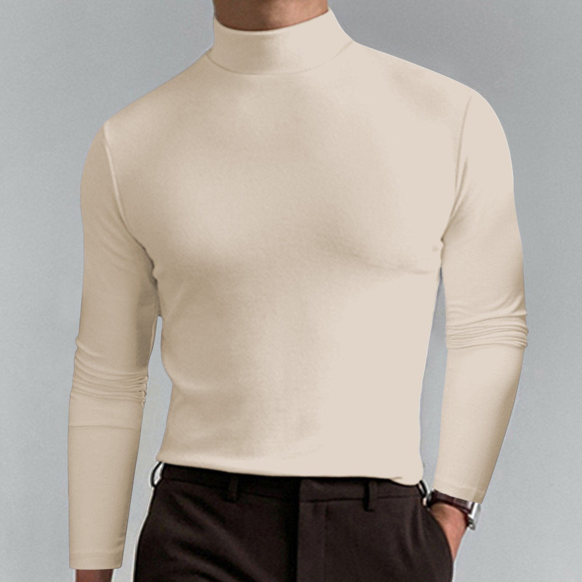 Viresto™ Maglia Uomo Collo Alto Slim Fit