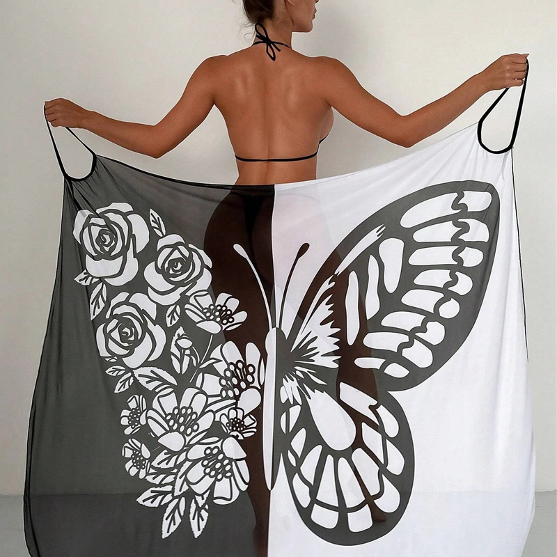 FluturaWrap™ | Elegante Strandjurkje con Vlindereffect