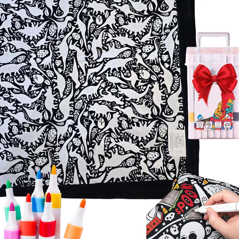 ArtSnuggle™ Color-Your-Own Blanket – Creativity Meets Comfort