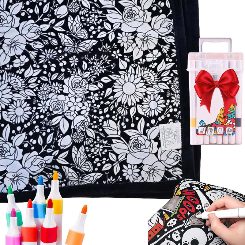 ArtSnuggle™ Color-Your-Own Blanket – Creativity Meets Comfort