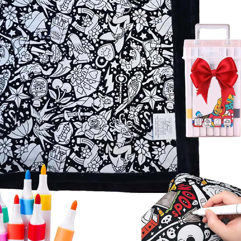 ArtSnuggle™ Color-Your-Own Blanket – Creativity Meets Comfort