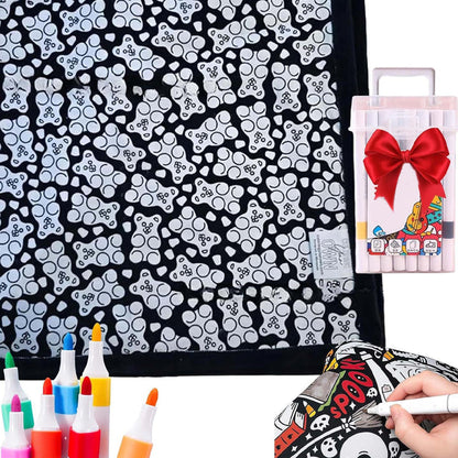 ArtSnuggle™ Color-Your-Own Blanket – Creativity Meets Comfort