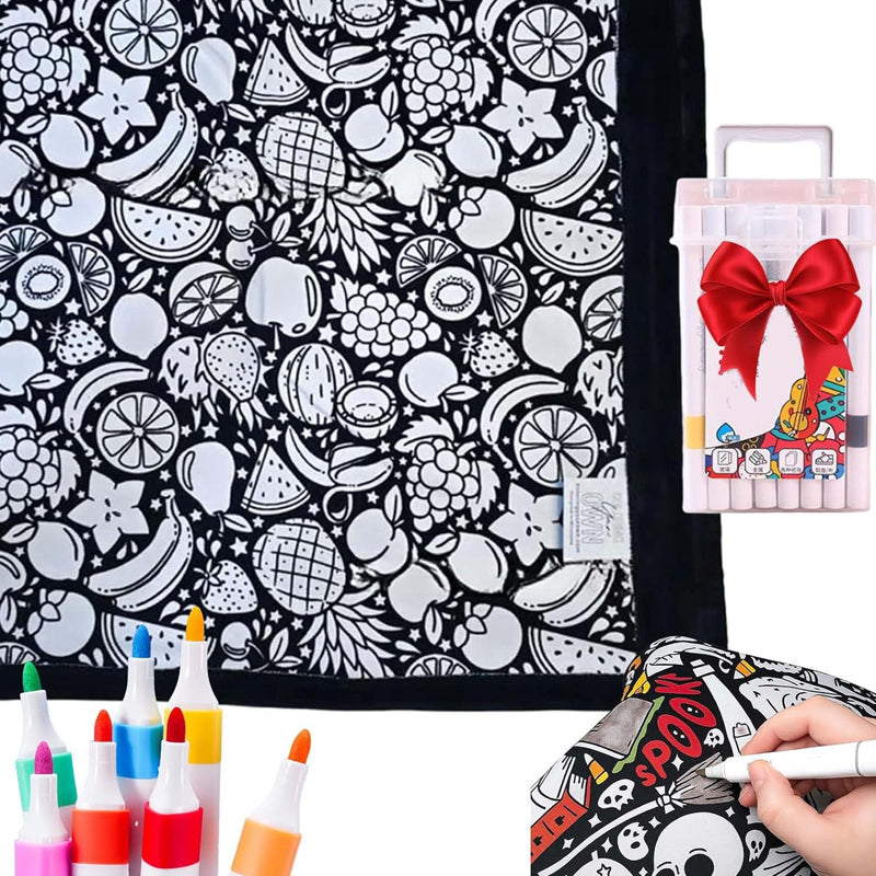 ArtSnuggle™ Color-Your-Own Blanket – Creativity Meets Comfort