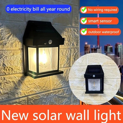 Solarynix™ – Lampada da Parete Solare Intelligente per Esterni